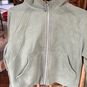 Oversized full zip scuba